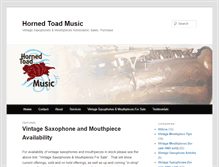 Tablet Screenshot of hornedtoadmusic.com
